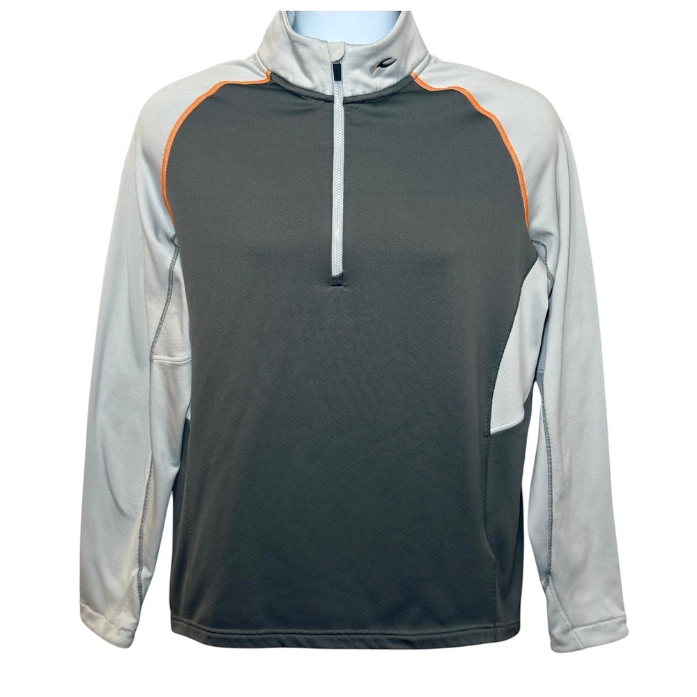 KJUS Men Diamond Fleece Half Zip Pullover Gray‎ Silver MG25-B01 Size 48/Small
